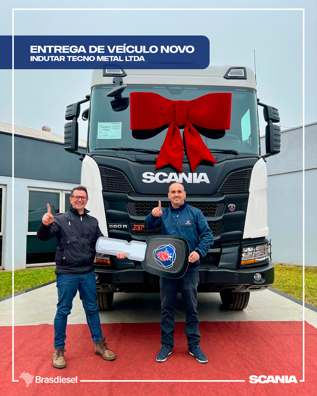 entrega de veículo - INDUTAR TECNO METAL LTDA