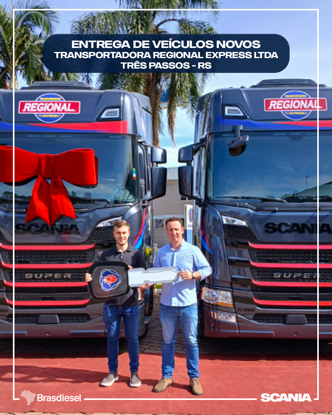 ENTREGA DE VEÍCULOS - TRANSPORTADORA REGIONAL EXPRESS LTDA      
