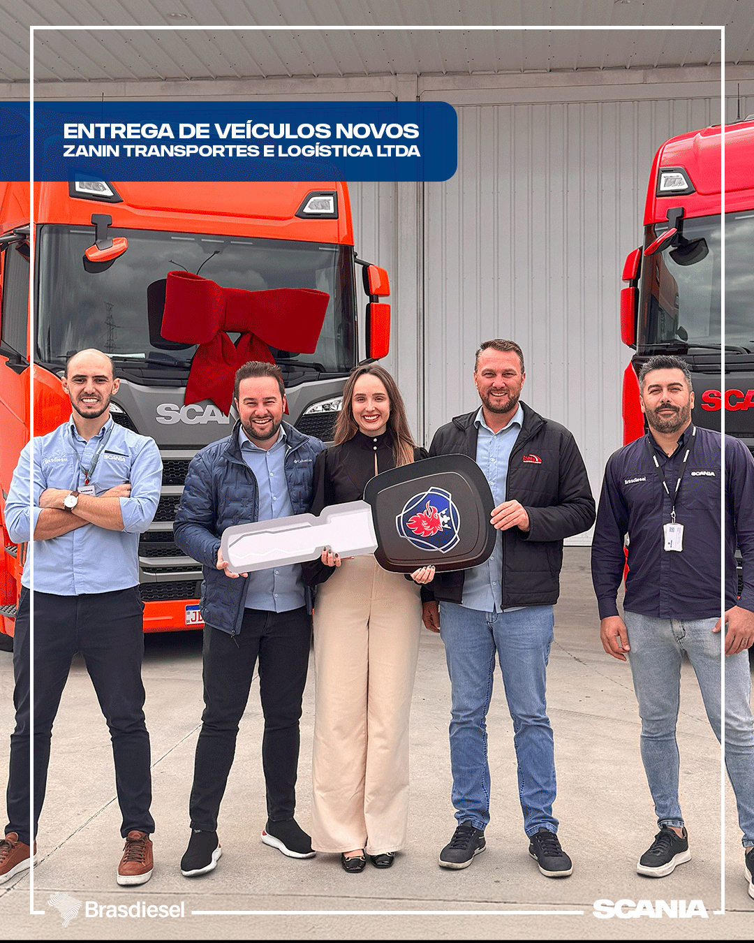 ENTREGA DE VEÍCULOS - Zanin Transportes e Logística Ltda