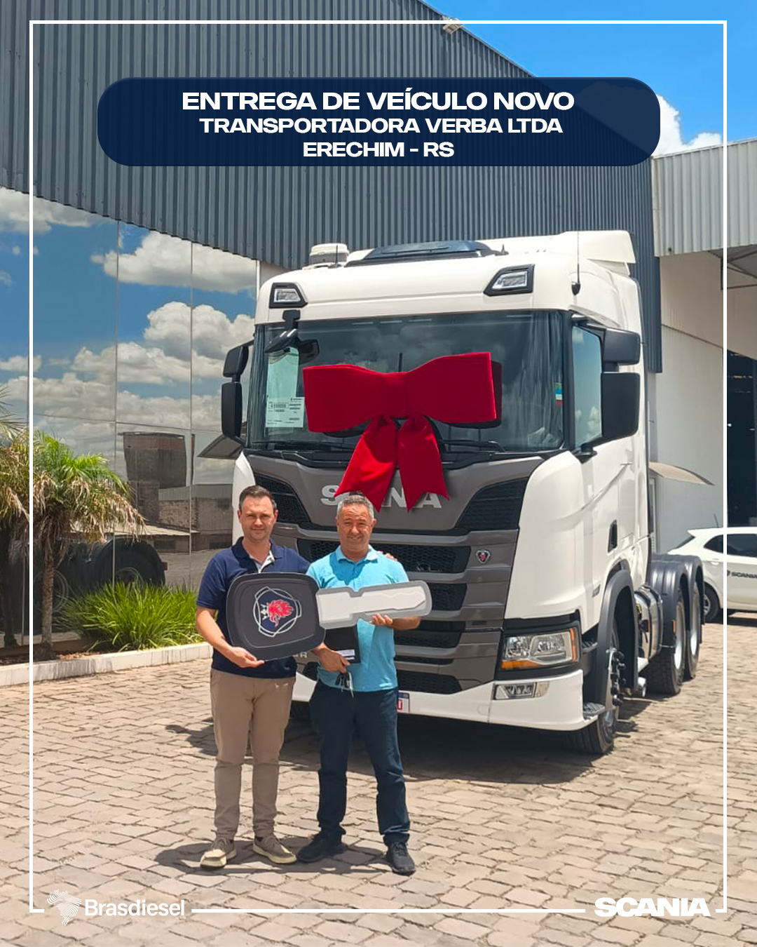 ENTREGA DE VEÍCULO - TRANSPORTADORA VERBA LTDA     