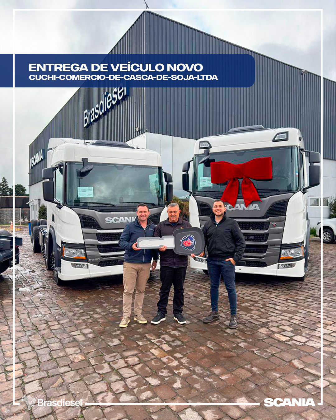 entrega de veículos - CUCHI COMERCIO DE CASCA DE SOJA LTDA