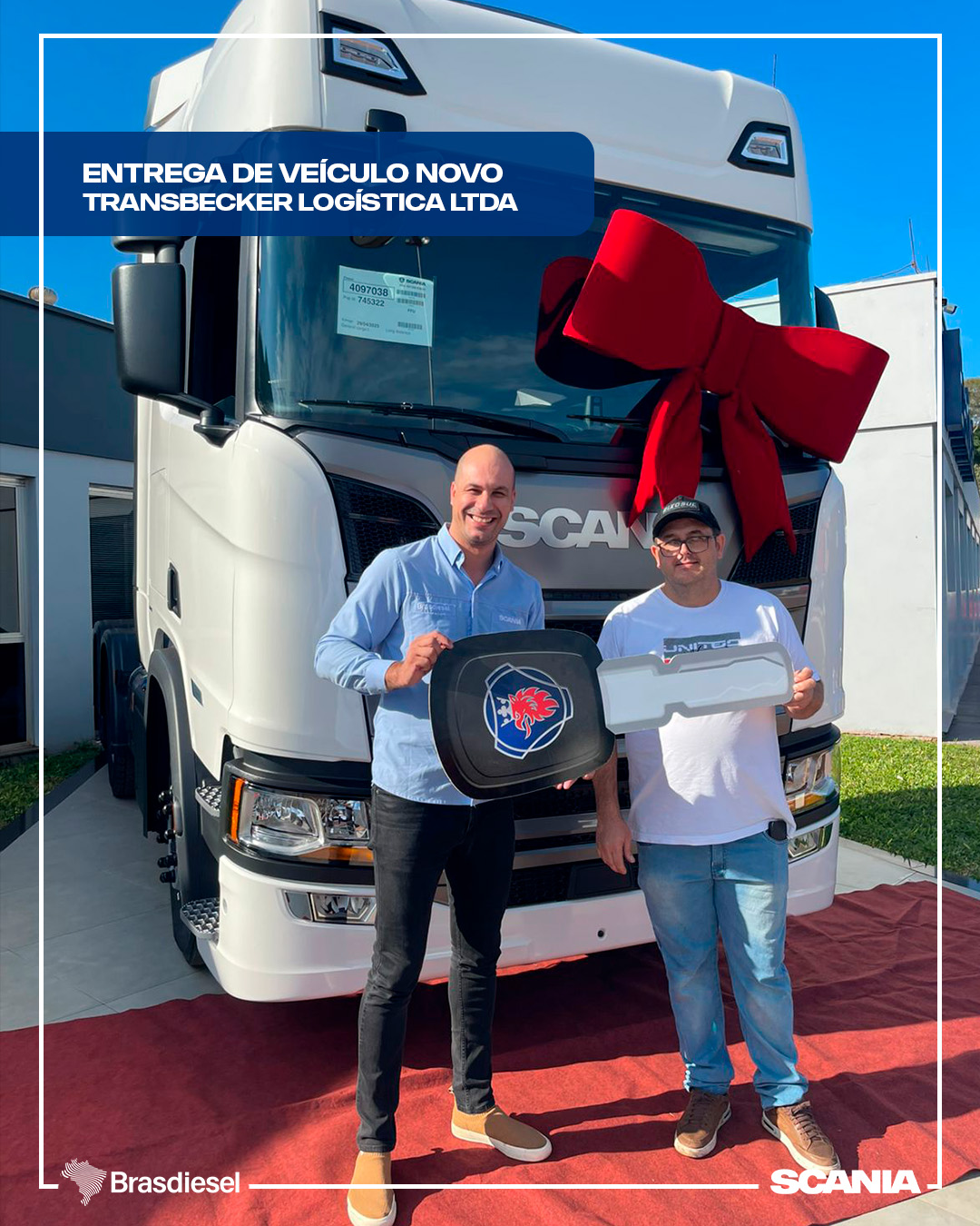 ENTREGA DE VEÍCULO - TRANSBECKER LOGÍSTICA LTDA