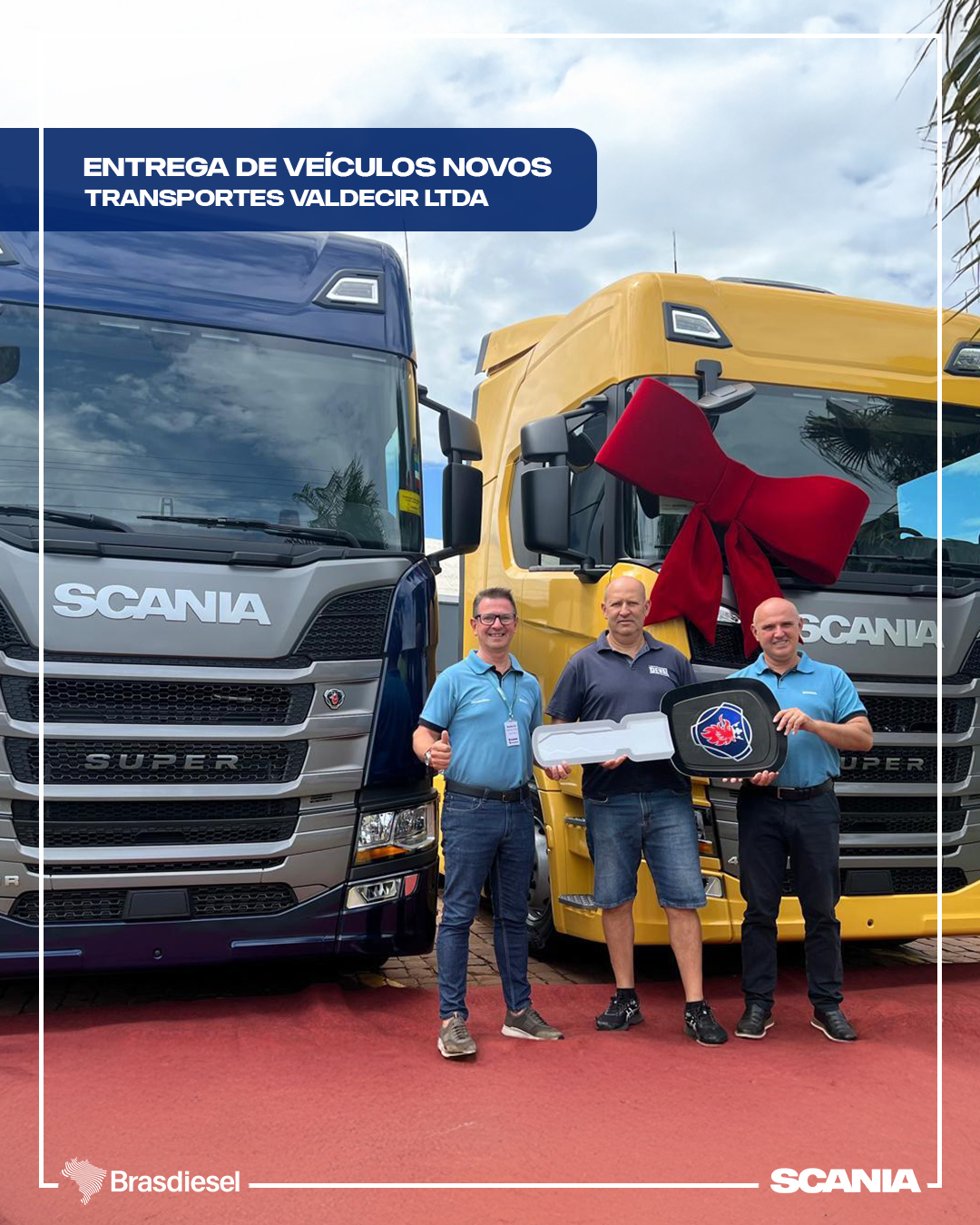 ENTREGA DE VEÍCULOS -TRANSPORTES VALDECIR LTDA