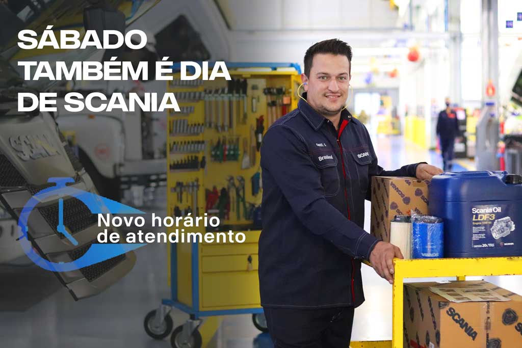 Sábado também é dia de SCANIA! Confira os novos horários de atendimento das Concessionárias Brasdiesel!