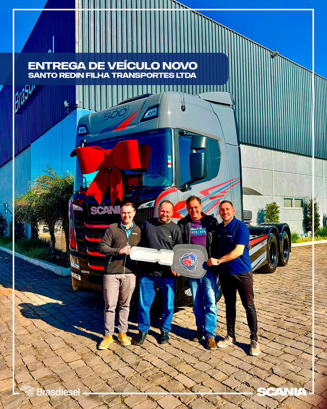 entrega de veículo - SANTO REDIN FILHA TRANSPORTES LTDA      
