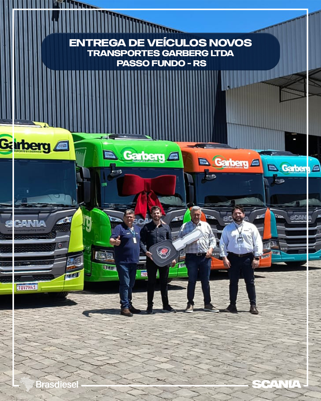 ENTREGA DE VEÍCULOS - TRANSPORTES GARBERG LTDA