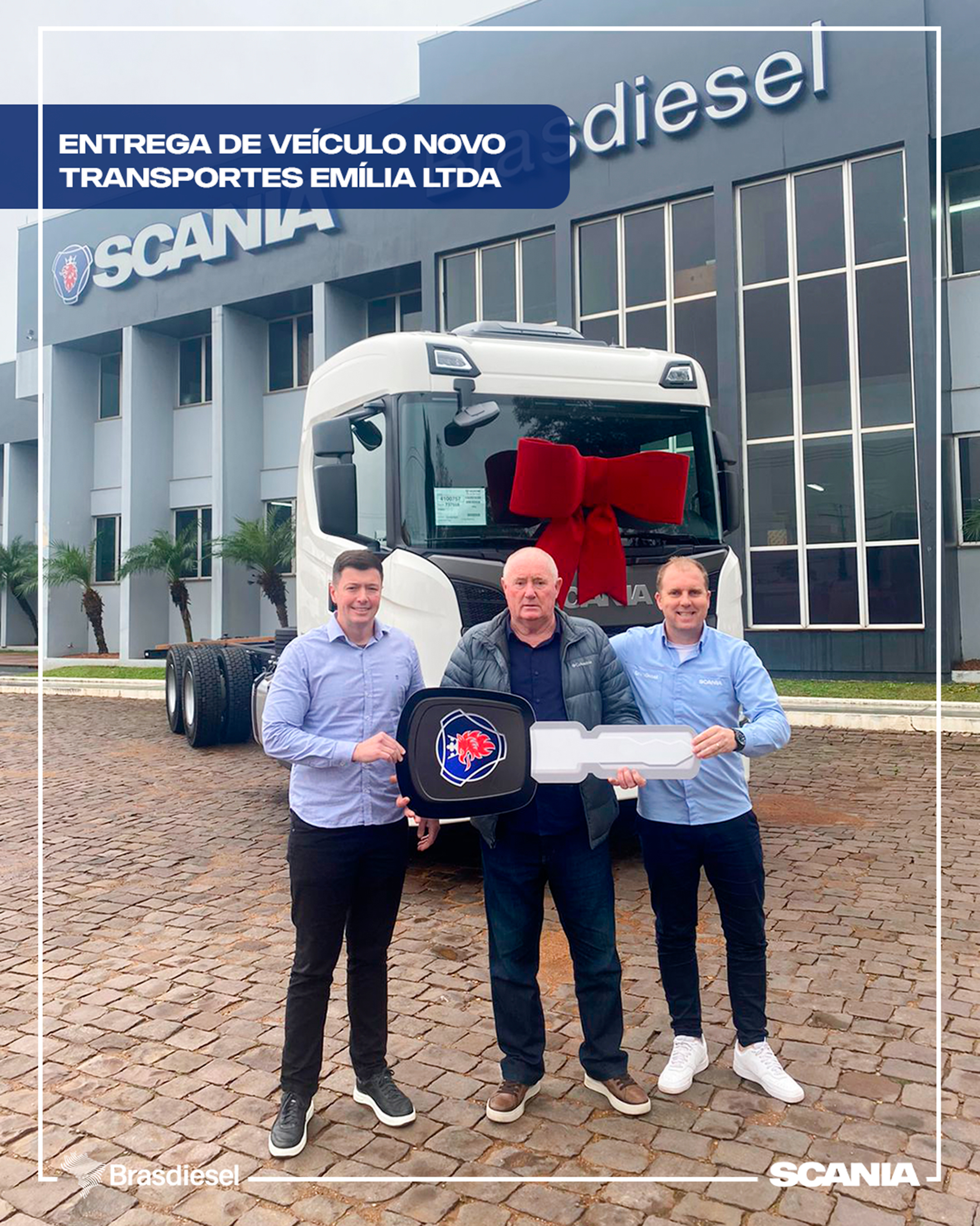 ENTREGA DE VEÍCULO - TRANSPORTES EMÍLIA LTDA