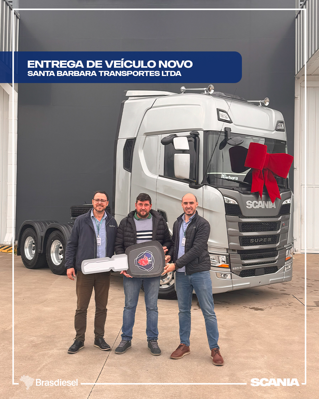 ENTREGA de veículo - SANTA BARBARA TRANSPORTES LTDA