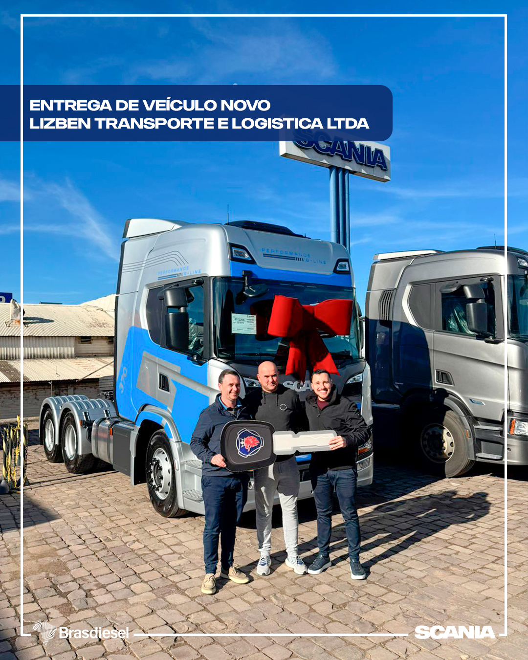   entrega de veículO novo - LIZBEN TRANSPORTE E LOGISTICA LTDA