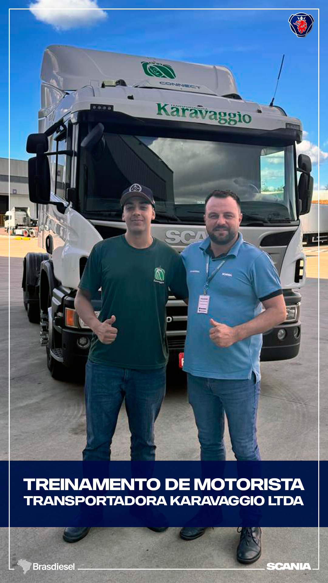 TREINAMENTO DE MOTORISTA - TRANSPORTADORA KARAVAGGIO LTDA
