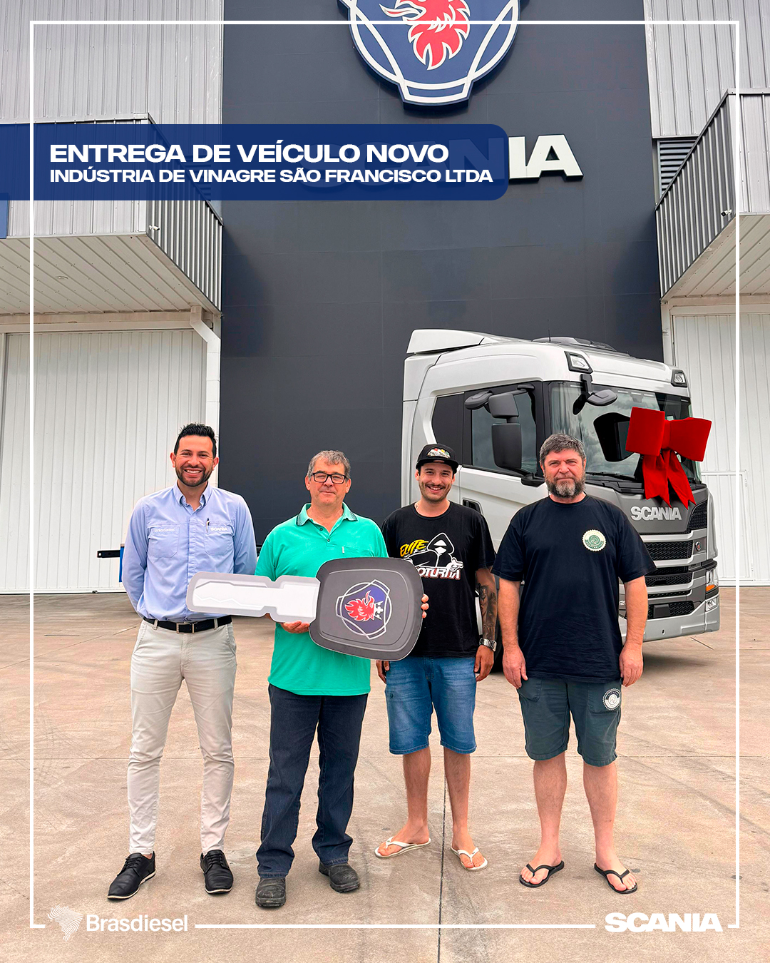 ENTREGA DE VEÍCULO -  Indústria de Vinagre São Francisco Ltda