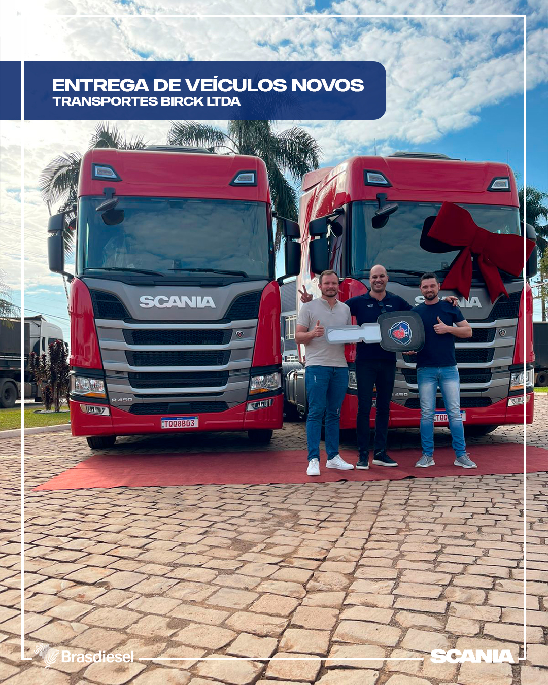 entrega de veículos - TRANSPORTES BIRCK LTDA