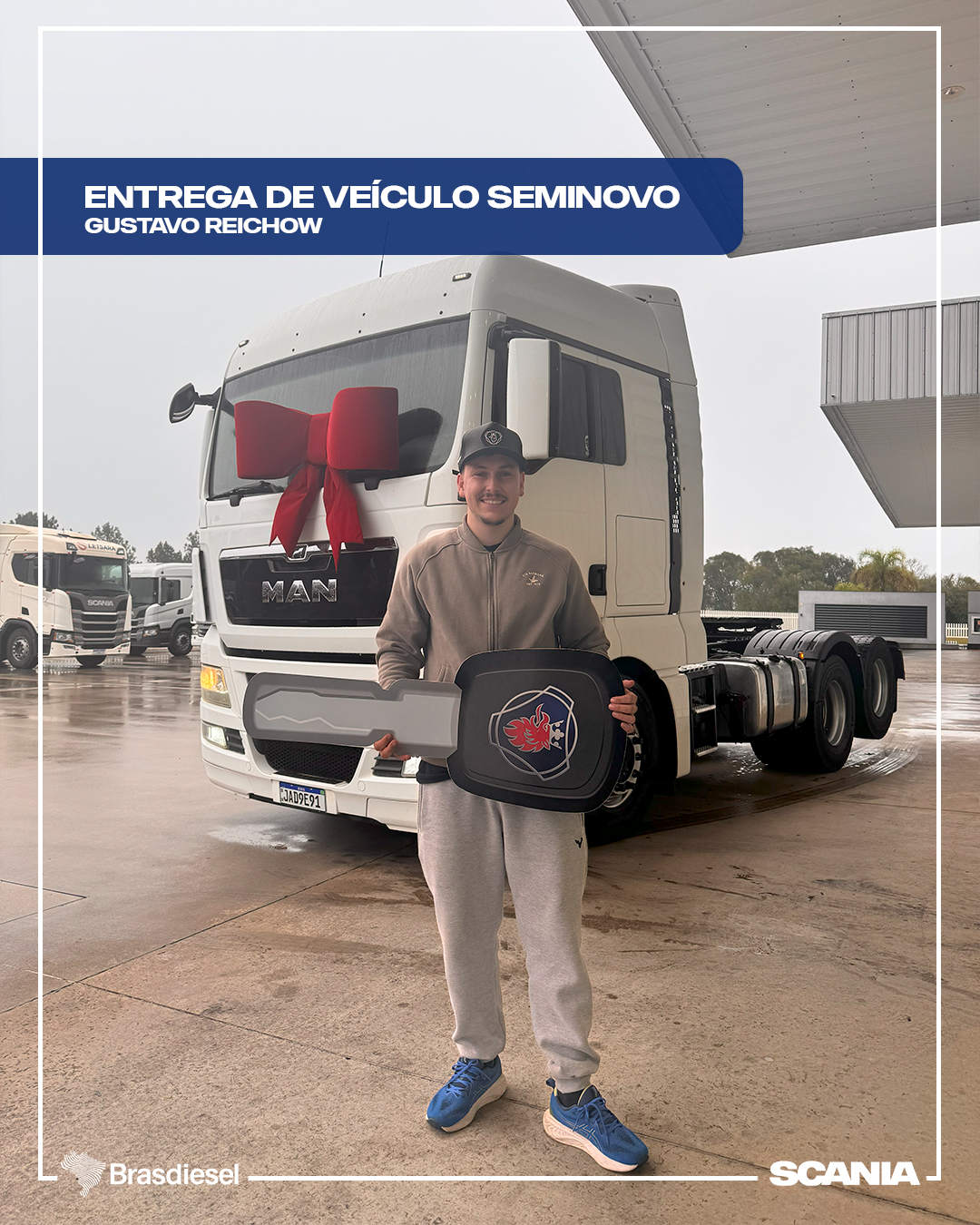 Entrega de veículo seminovo - Gustavo Reichow
