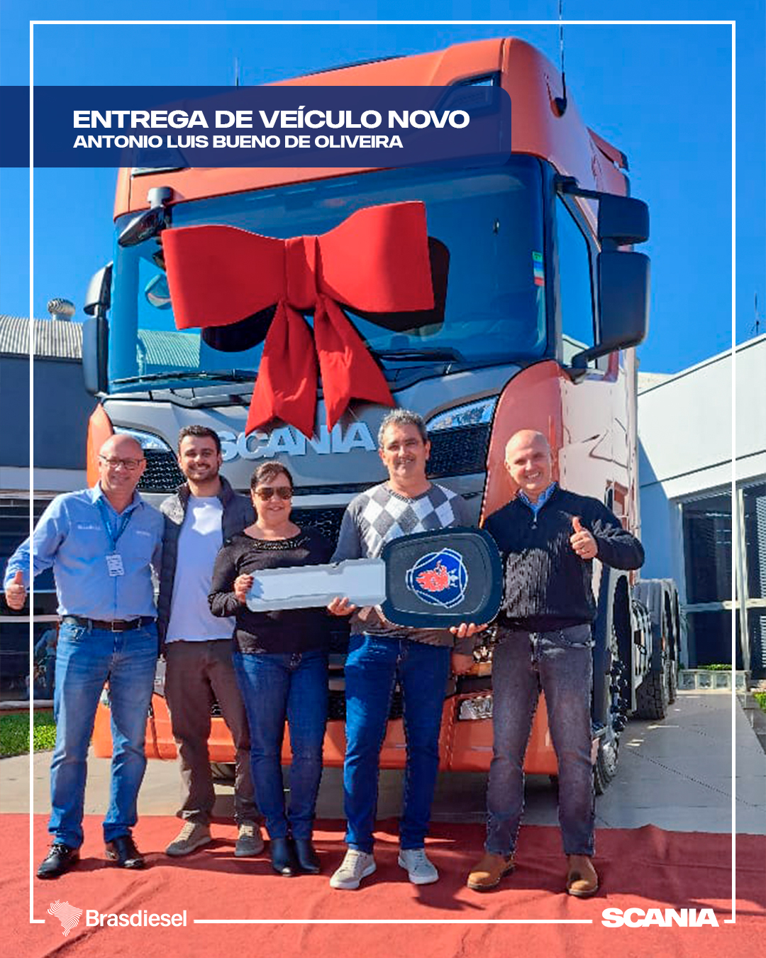 entrega de veículo - ANTONIO LUIS BUENO DE OLIVEIRA