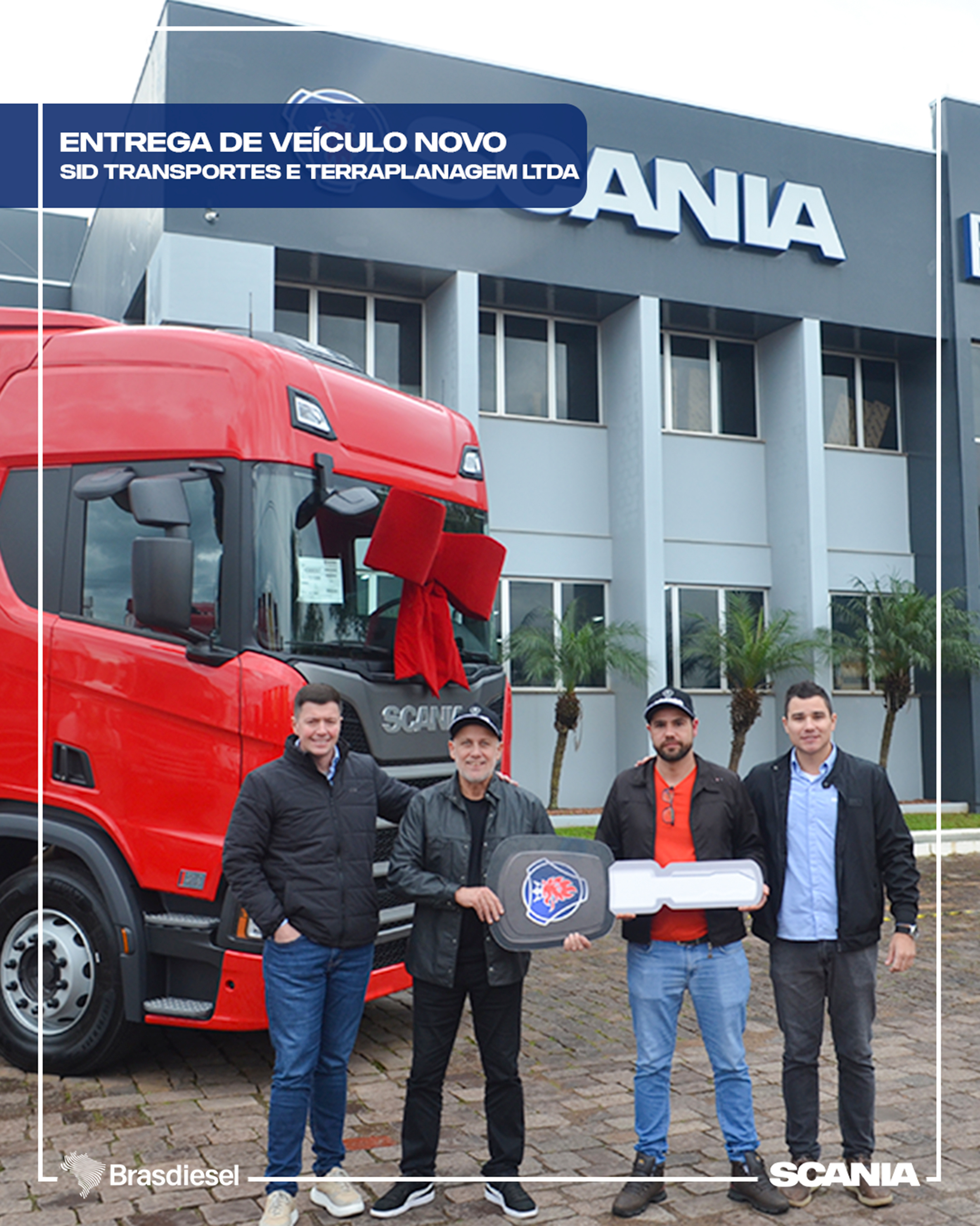 ENTREGA DE VEÍCULO - SID TRANSPORTES E TERRAPLANAGEM LTDA