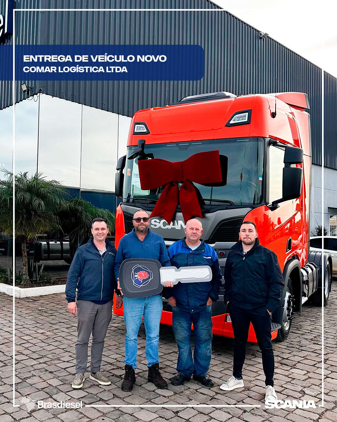 ENTREGA DE VEÍCULO - COMAR LOGÍSTICA LTDA