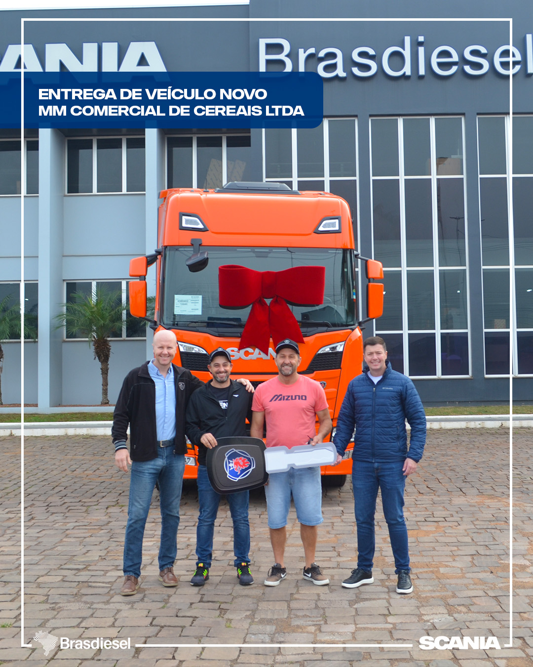 ENTREGA DE VEÍCULO - MM COMERCIAL DE CEREAIS LTDA