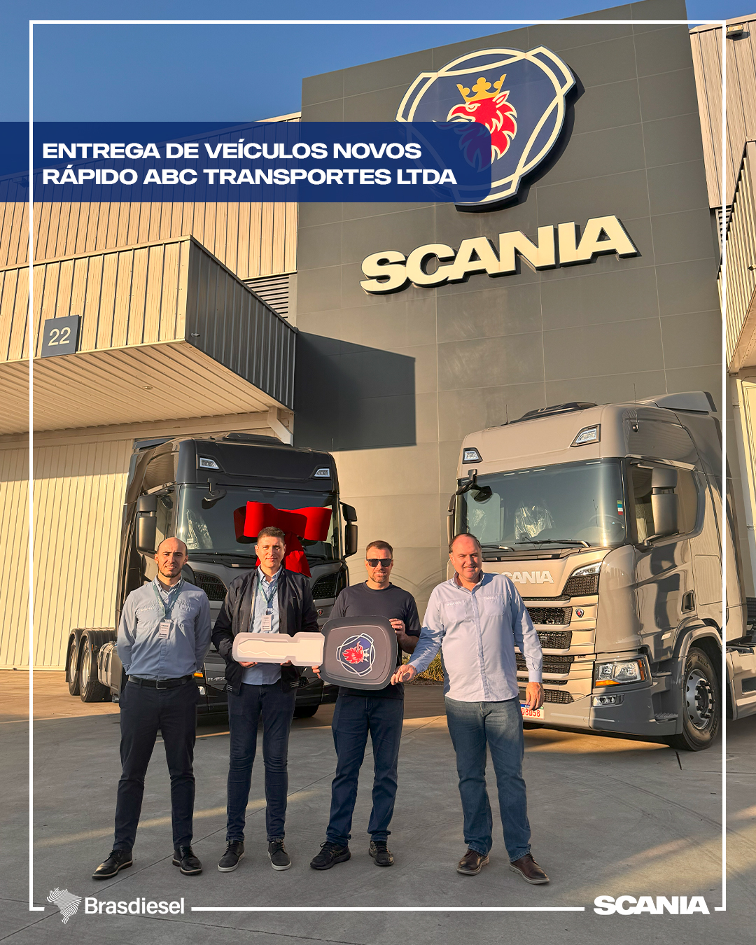 ENTREGA DE VEÍCULOS NOVOS - RÁPIDO ABC TRANSPORTE LTDA