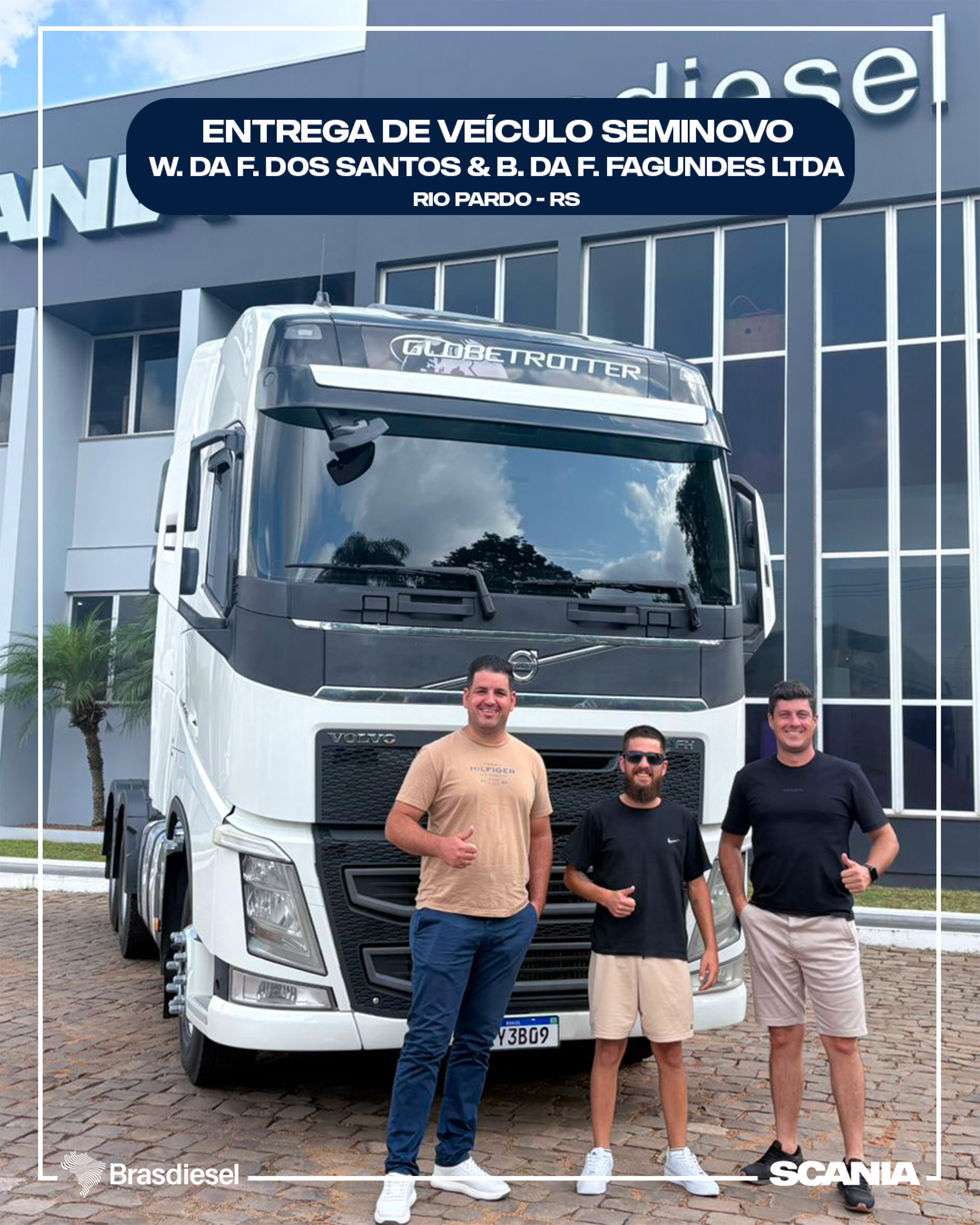 ENTREGA DE VEÍCULO SEMINOVO - W. DA F. DOS SANTOS & B. DA F. FAGUNDES LTDA