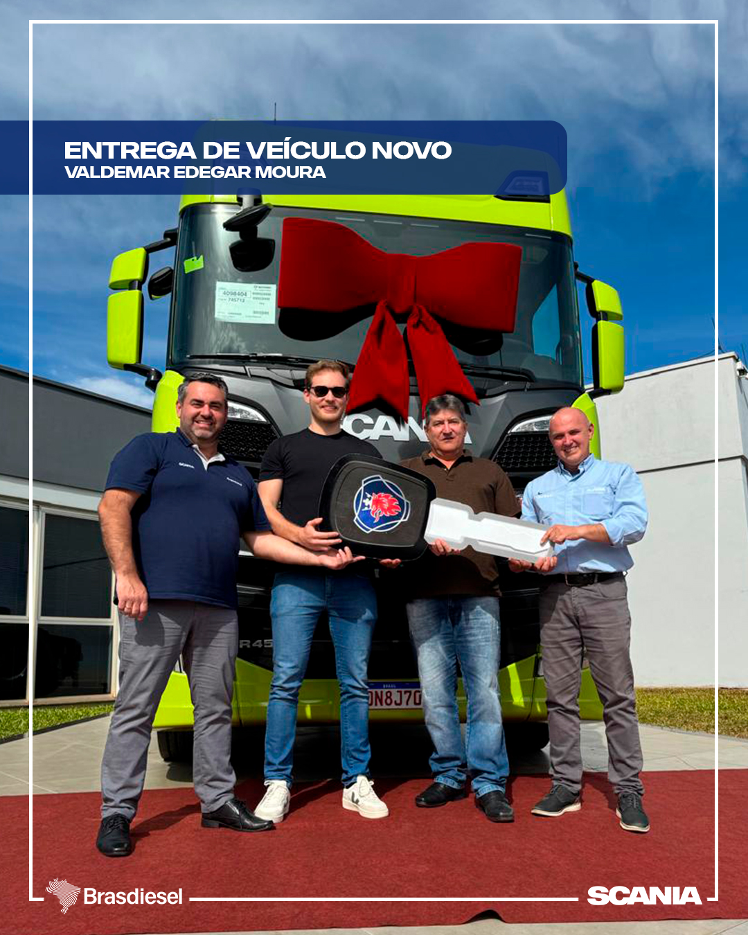 entrega de veículo - VALDEMAR EDEGAR MOURA           