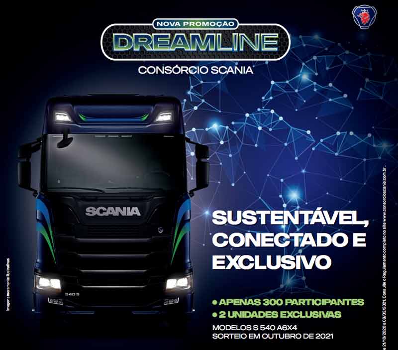 Consórcio Scania lança a campanha DREAMLINE para 2021.