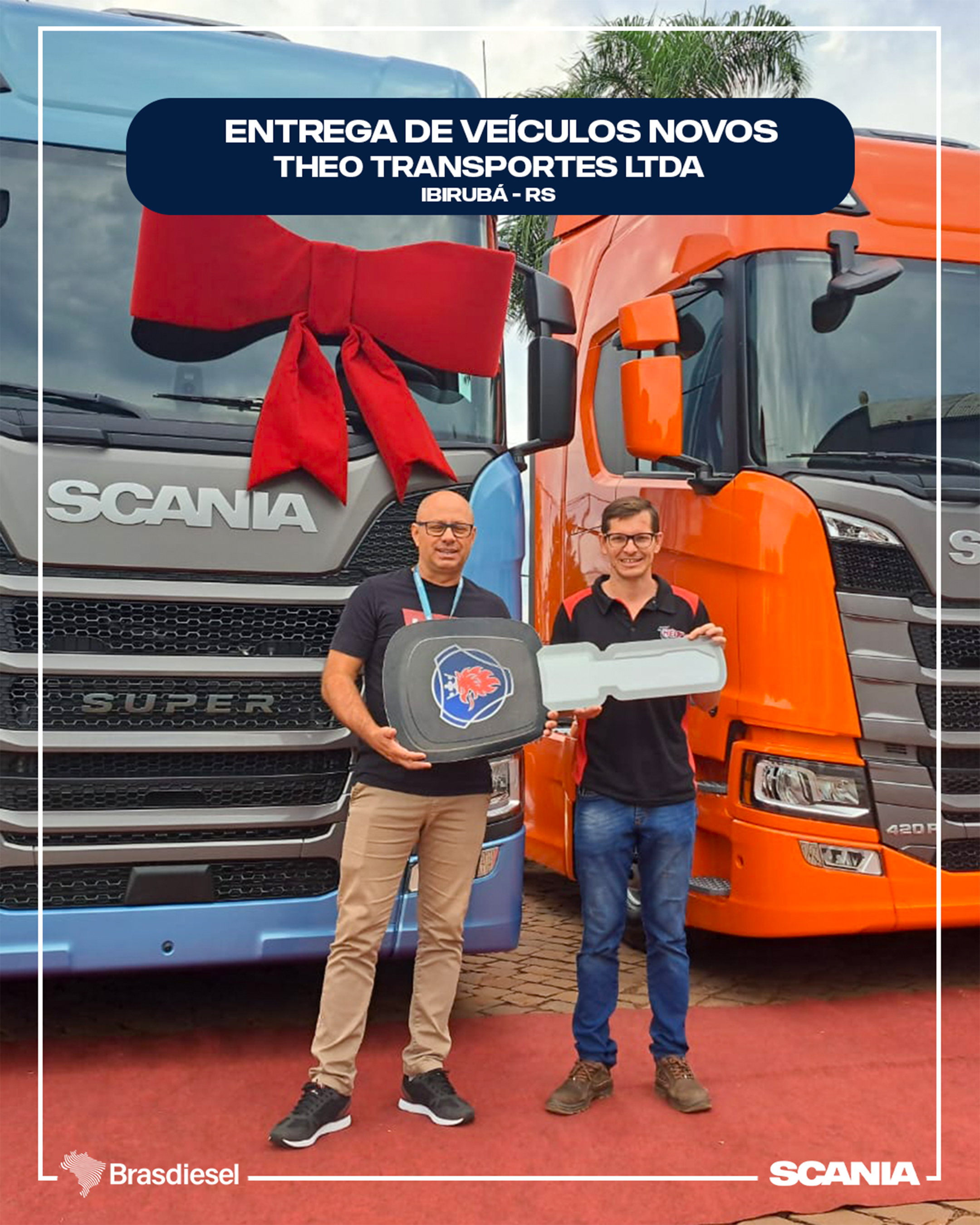 ENTREGA DE VEÍCULOS -  THEO TRANSPORTES LTDA    