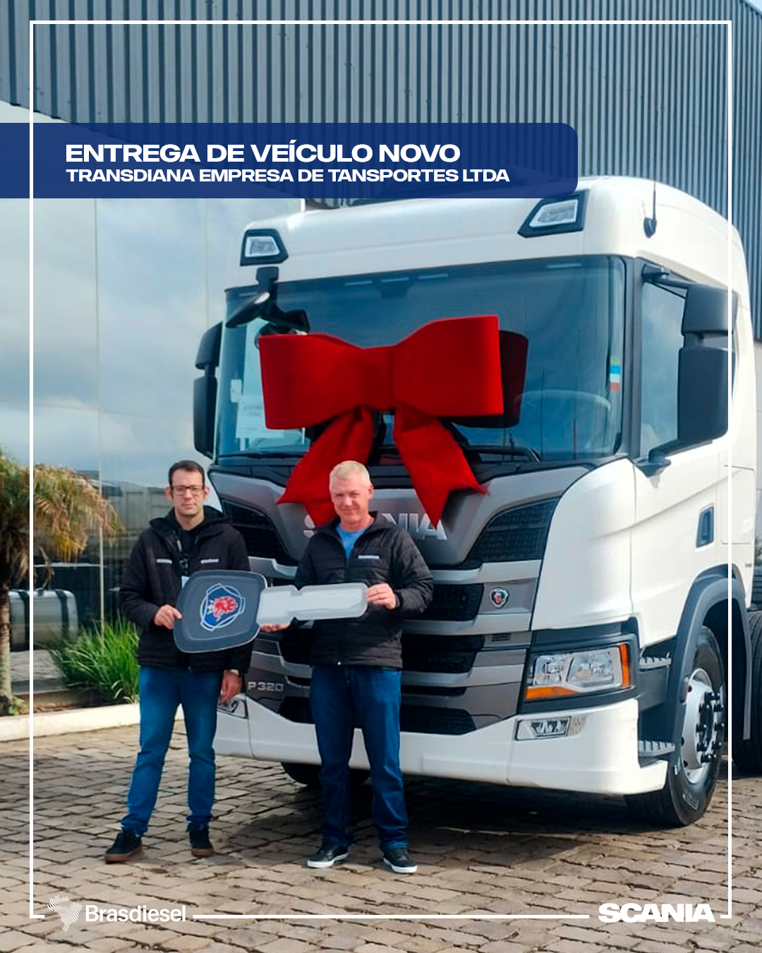 entrega de veículo - TRANSDIANA EMPRESA DE TRANSPORTES LTDA
