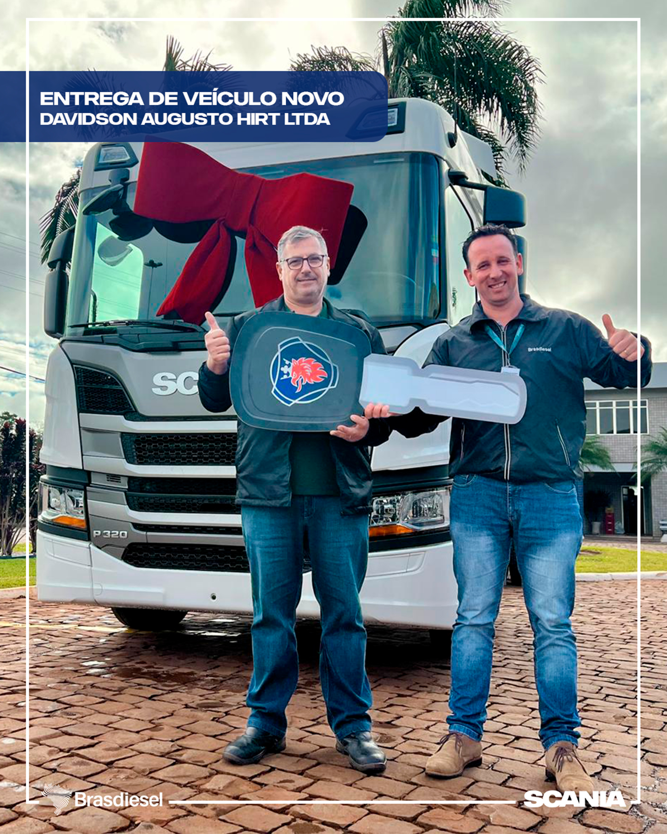 ENTREGA DE VEÍCULO - DAVIDSON AUGUSTO HIRT LTDA