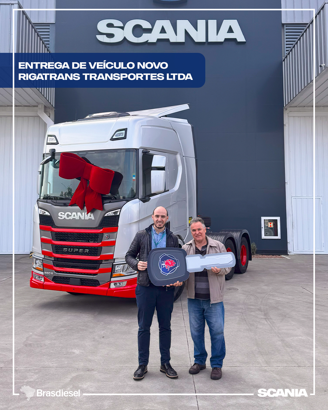   entrega de veículO novo - RIGATRANS TRANSPORTES LTDA