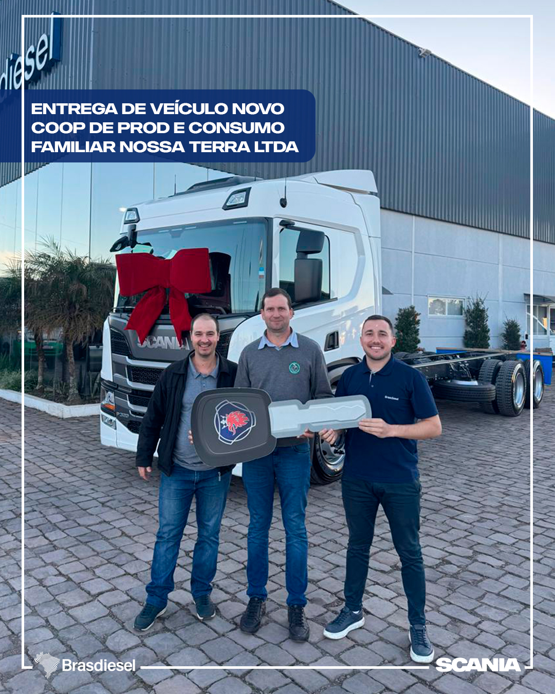 entrega de veículo - COOPERATIVA DE PRODUÇÃO E CONSUMO FAMILIAR NOSSA TERRA LTDA