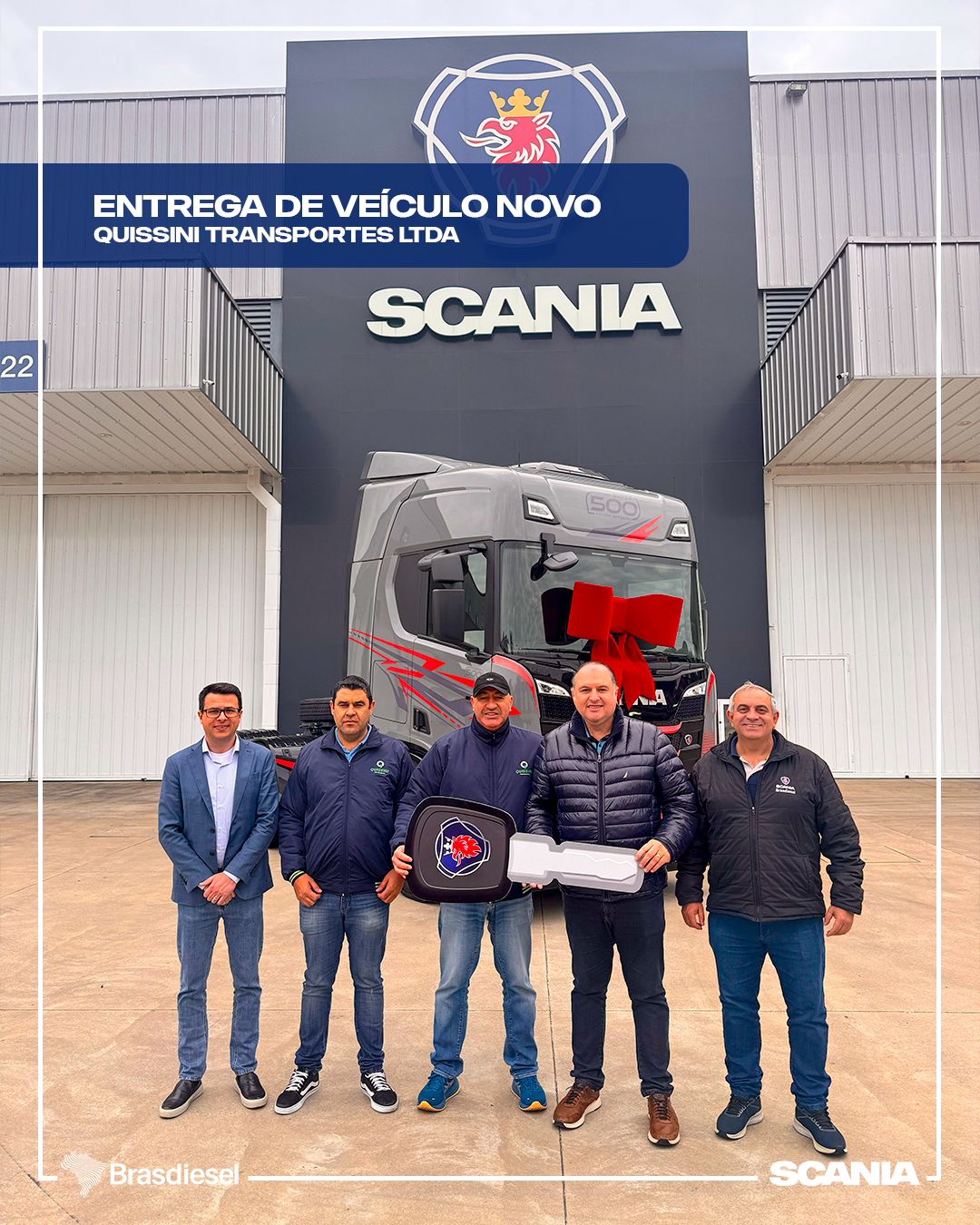 entrega de veículo - quissini transportes ltda