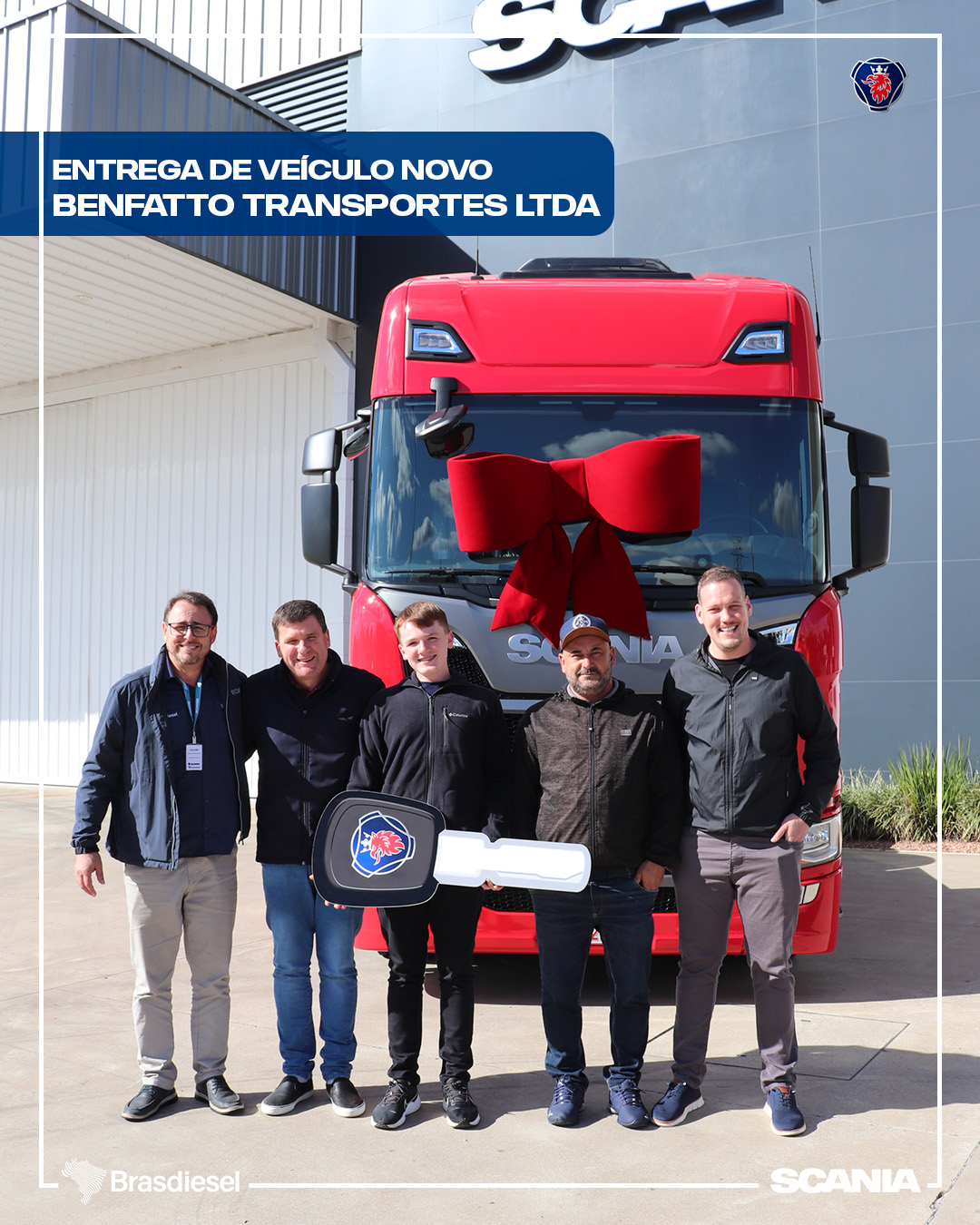 ENTREGA DE VEÍCULO - BENFATTO TRANSPORTES LTDA               