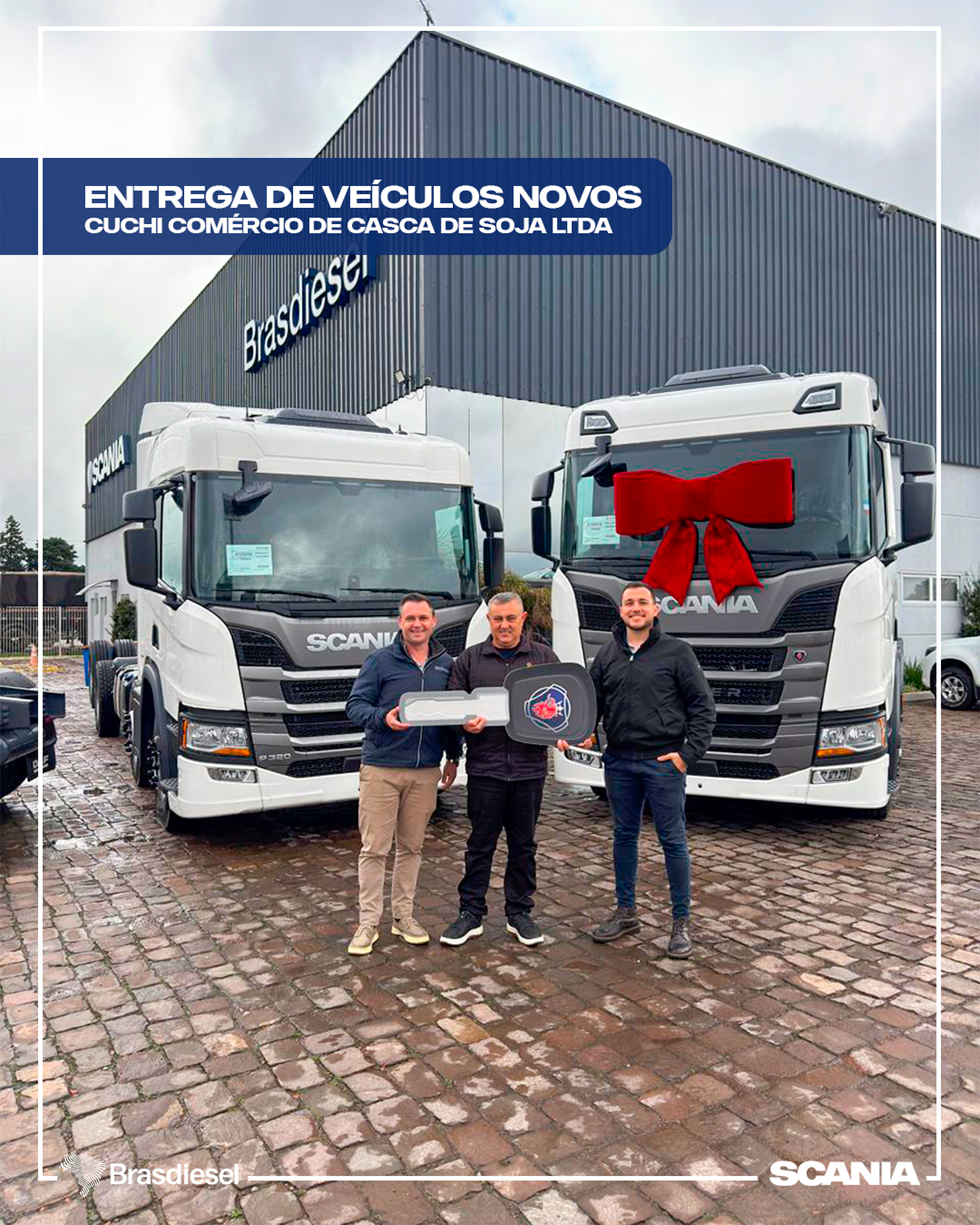 entrega de veículos - CUCHI COMÉRCIO DE CASCA DE SOJA LTDA