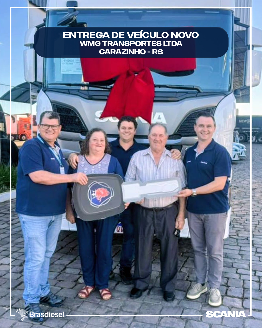 ENTREGA DE VEÍCULO - WMG TRANSPORTES LTDA