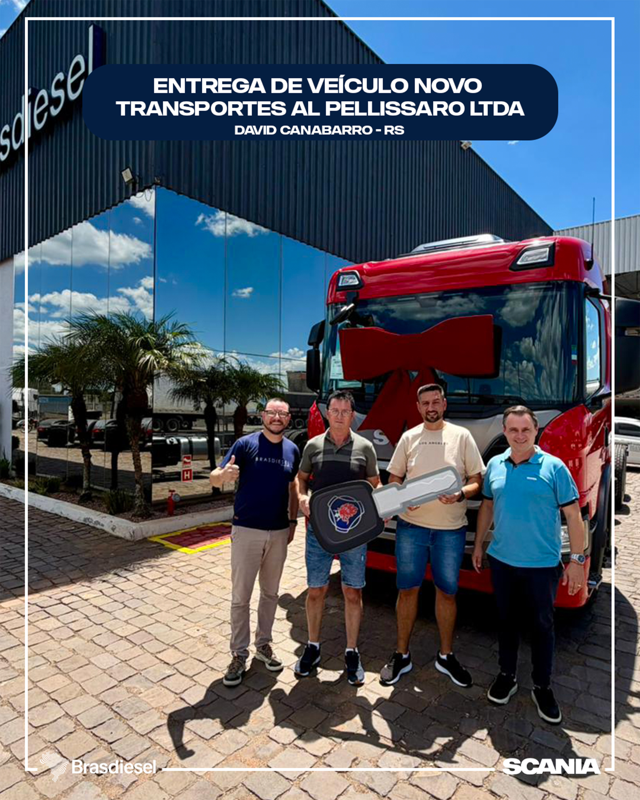 ENTREGA DE VEÍCULO - TRANSPORTES AL PELLISSARO LTDA