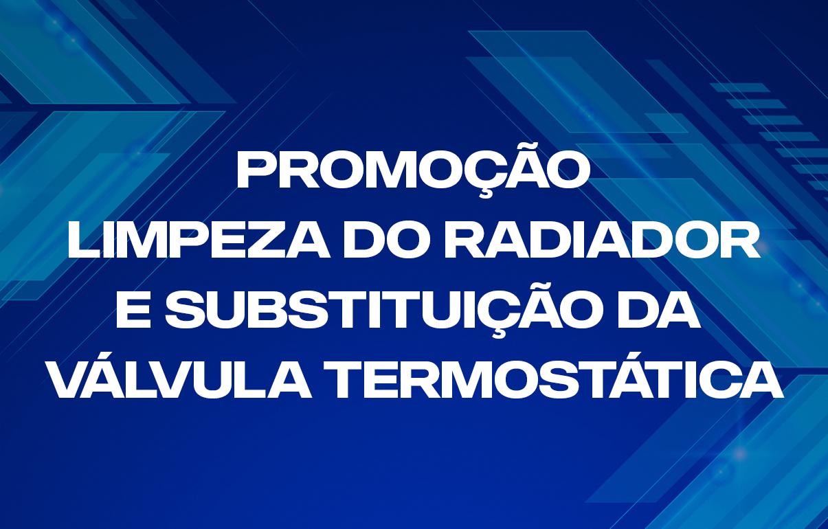 promoção limpeza do radiador e substituição da válvula termostática