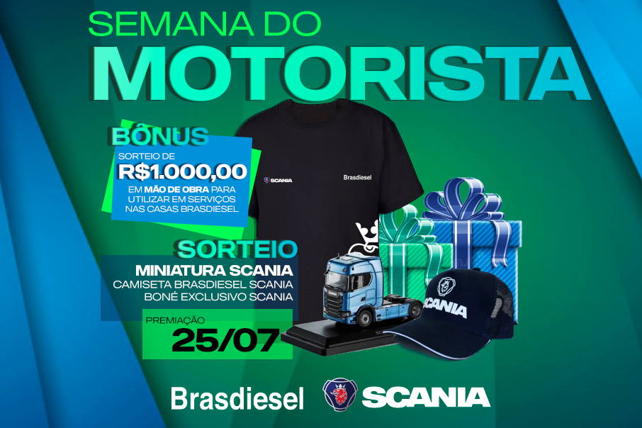 Vem aí a SEMANA DO MOTORISTA com grandes ofertas e muitos brindes!