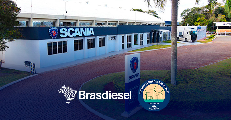 BRASDIESEL SCANIA DE IJUÍ RECEBE CERTIFICAÇÃO DE USO DE ENERGIA RENOVÁVEL