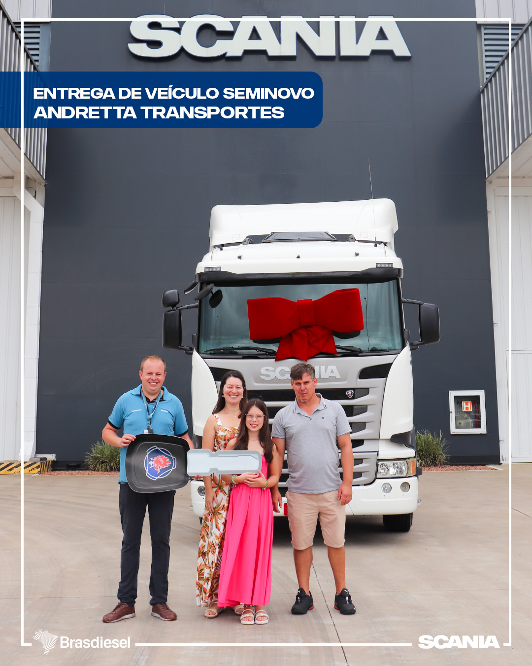 ENTREGA DE VEÍCULO SEMINOVO - ANDRETTA TRANSPORTES