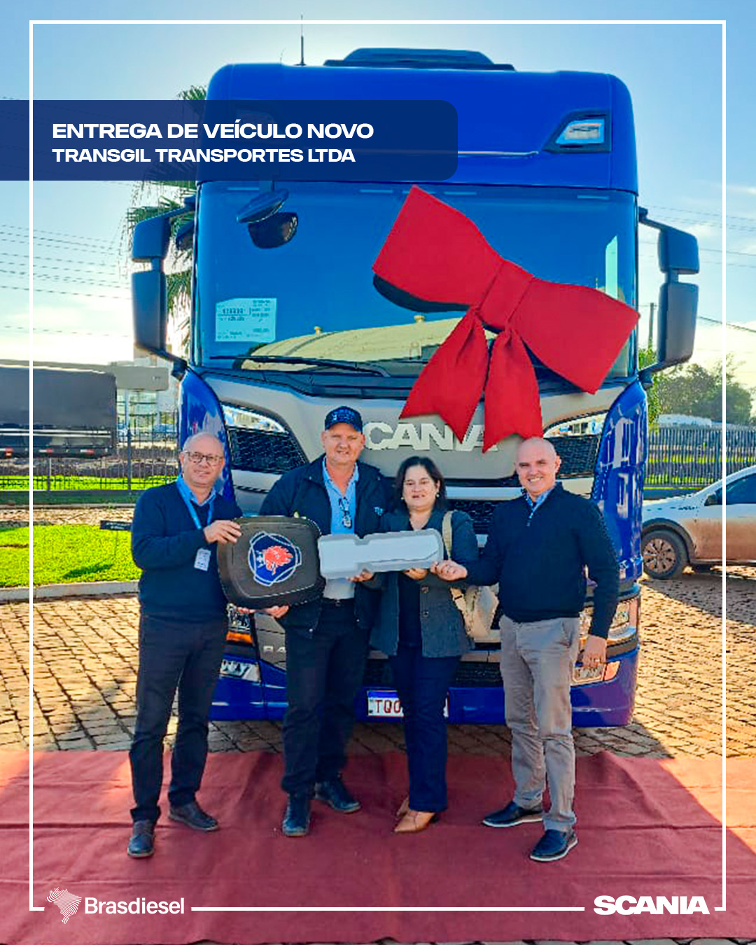 ENTREGA DE VEÍCULO - TRANSGIL TRANSPORTES LTDA 