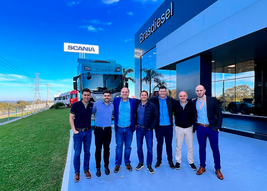 BRASDIESEL DE CAXIAS DO SUL RECEBE A VISITA DO NOVO DIRETOR DA SCANIA BRASIL