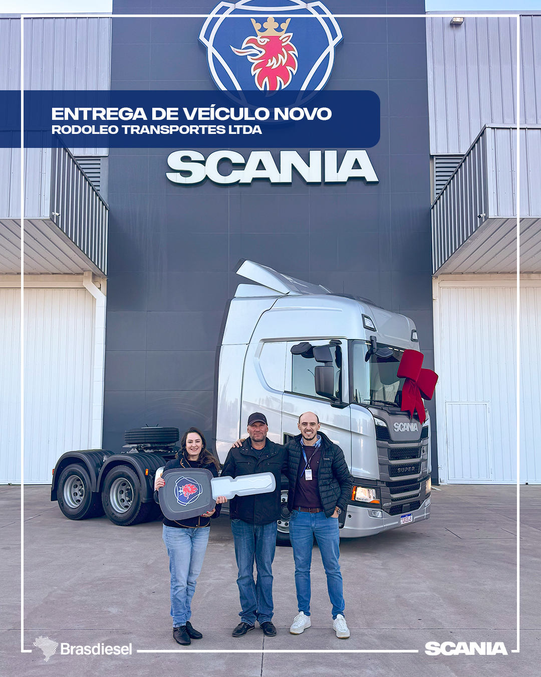 entrega de veículo - RODOLEO TRANSPORTES LTDA