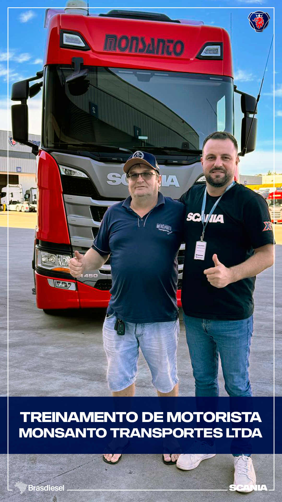 TREINAMENTO DE MOTORISTA - MONSANTO TRANSPORTES LTDA
